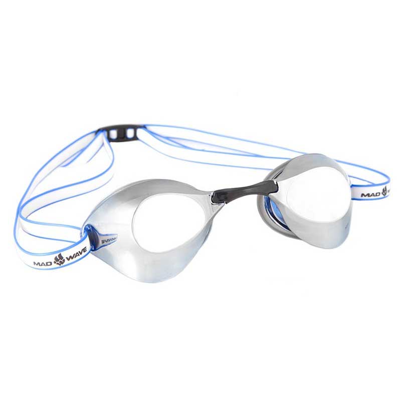Очки для плавания Madwave Turbo Racer II Mirror, серебряный маска для плавания madwave sight ii one size голубой