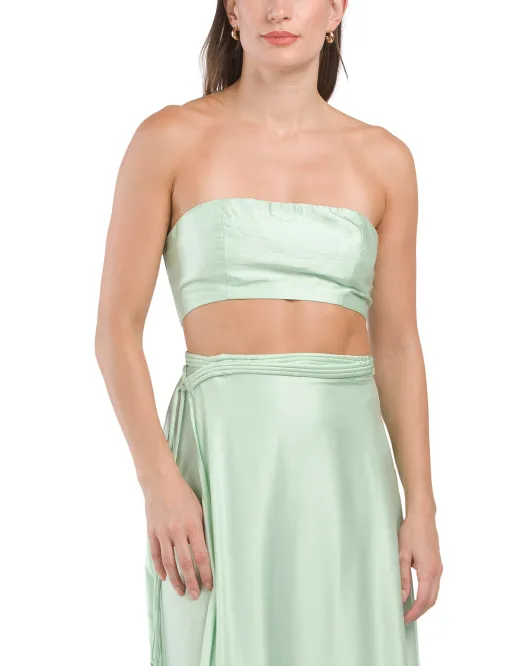 

Мятный укороченный топ без рукавов Farm Rio, цвет Mint