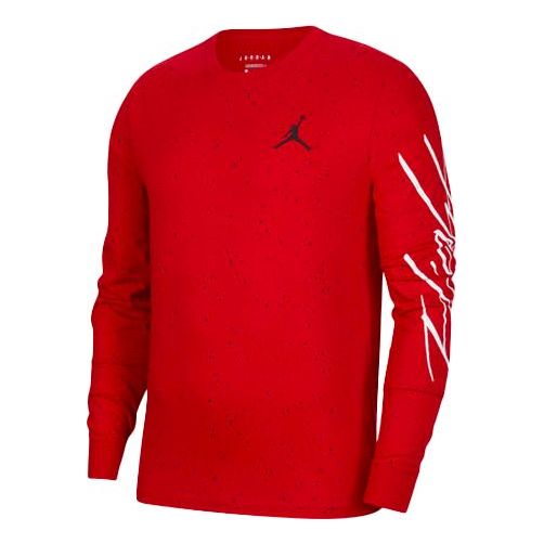 

Футболка Air Jordan Outdoor Casual Sports Long Sleeves Gym Red, красный