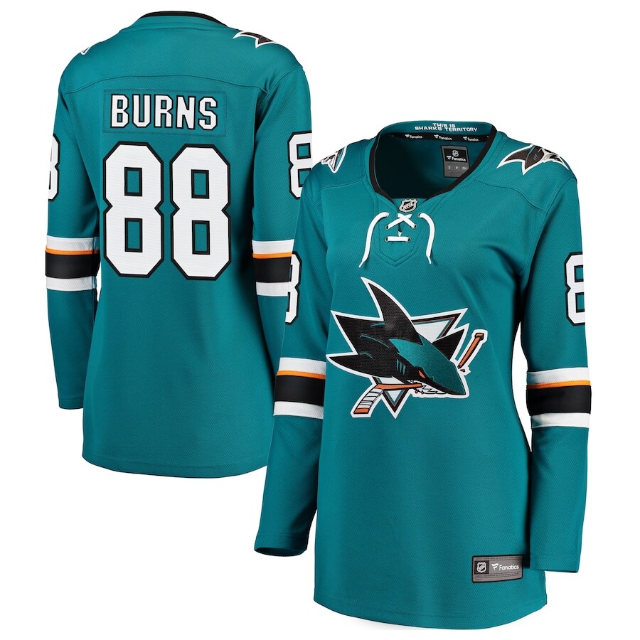 

Джерси Fanatics Branded San Jose Sharks, бирюзовый