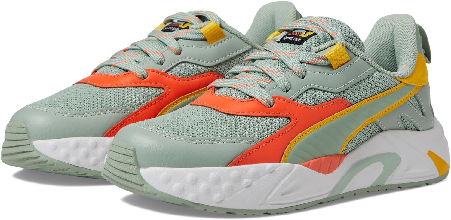 

Кроссовки RS-TRCK Brand Love PUMA, цвет Green Fog/Hot Heat/Yellow Sizzle