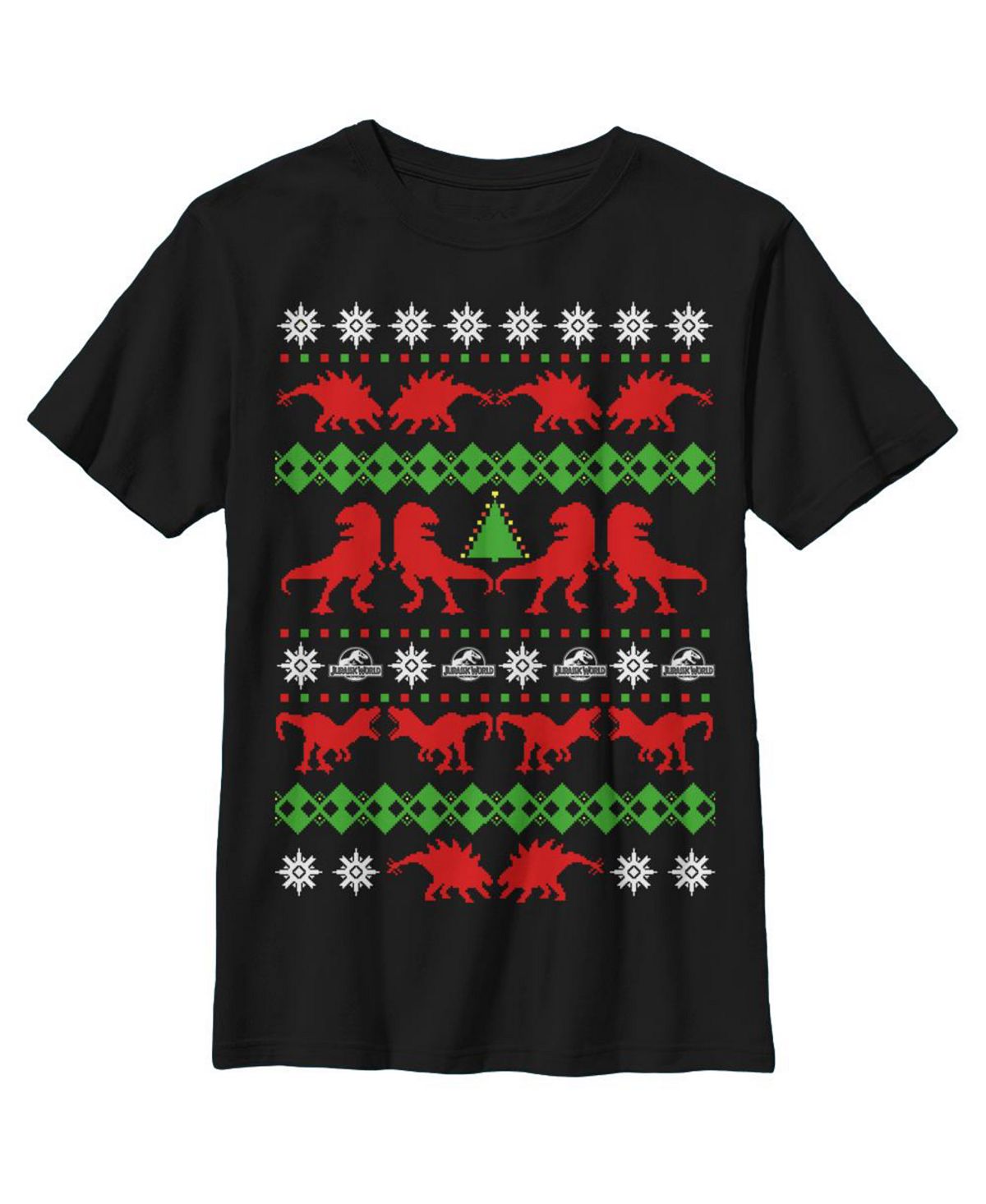 

Детская футболка Jurassic World Ugly Christmas T.Rex для мальчиков NBC Universal