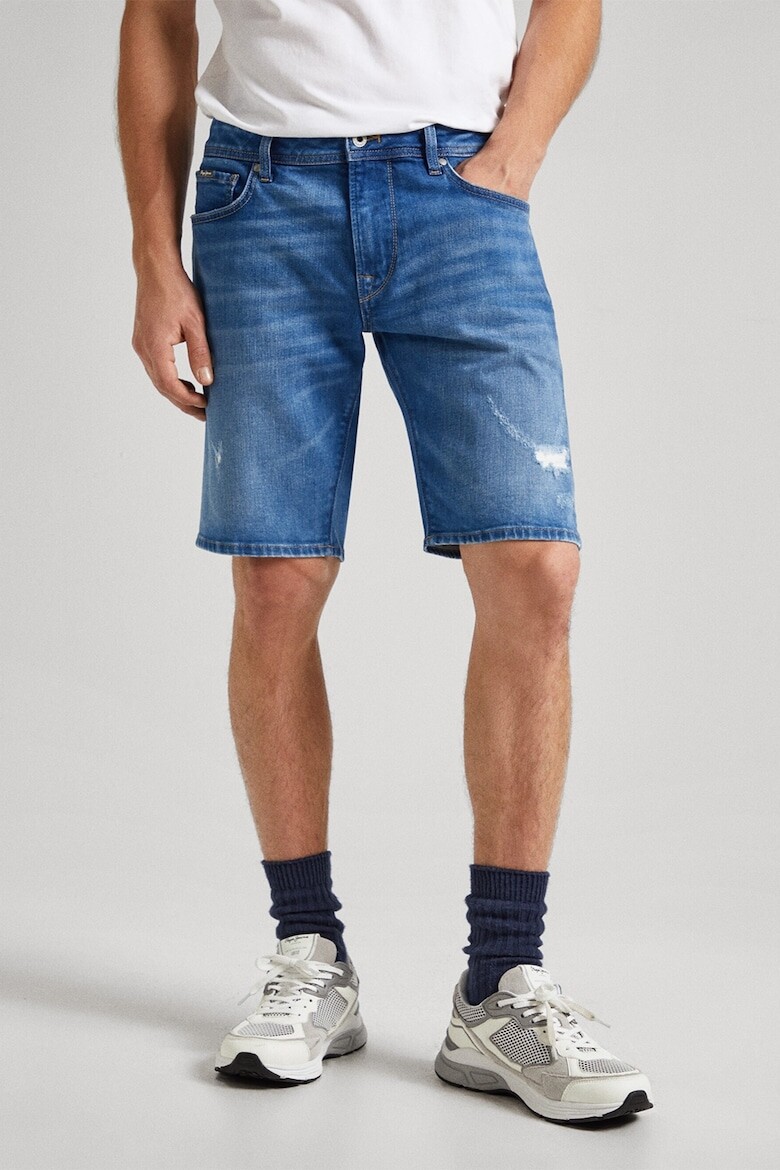 

Джинсовые шорты с потертым эффектом Pepe Jeans London, синий