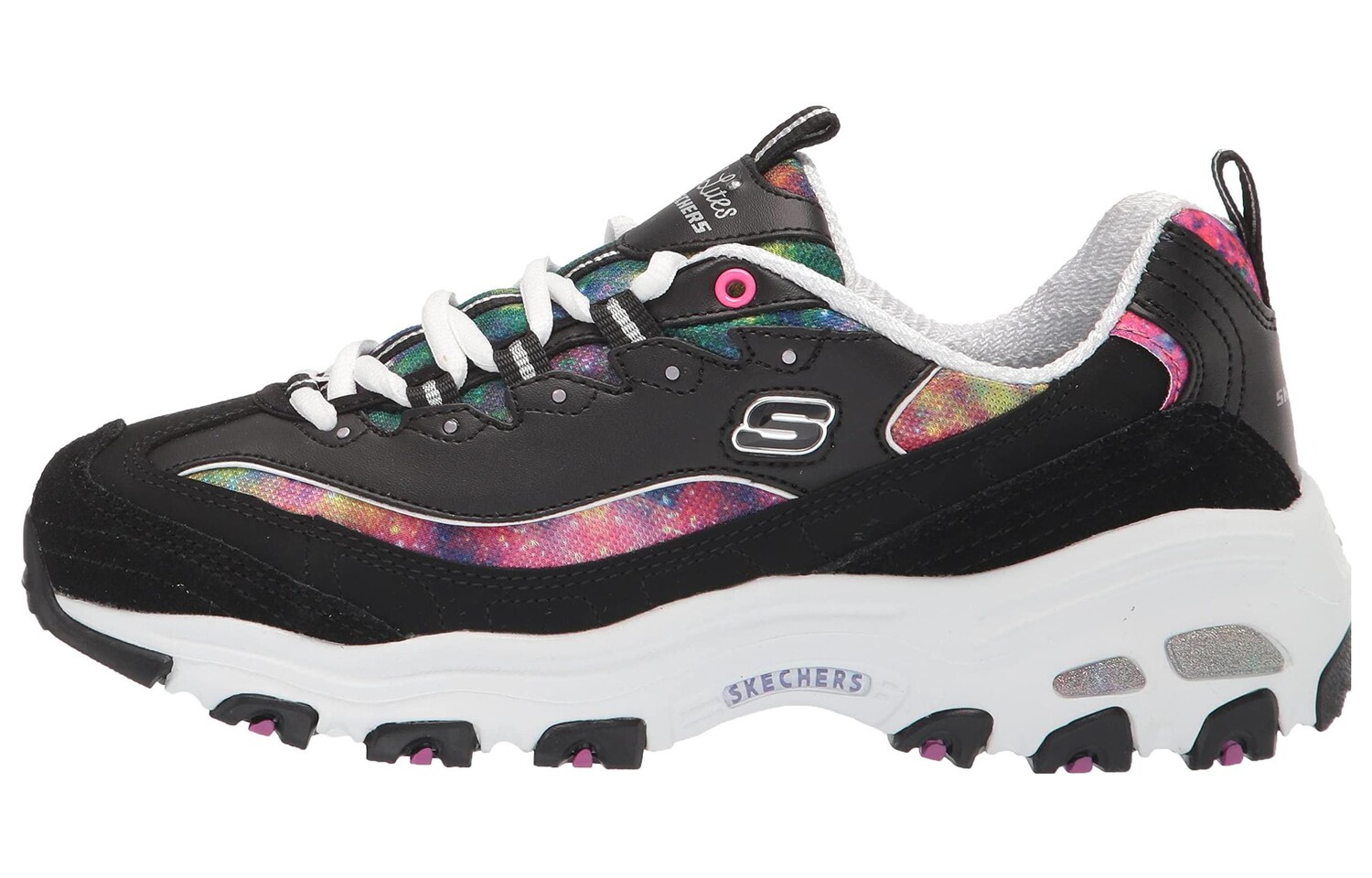 

Кроссовки женские D"Lites 1.0 Chunky с низким верхом, черные/розовые Skechers