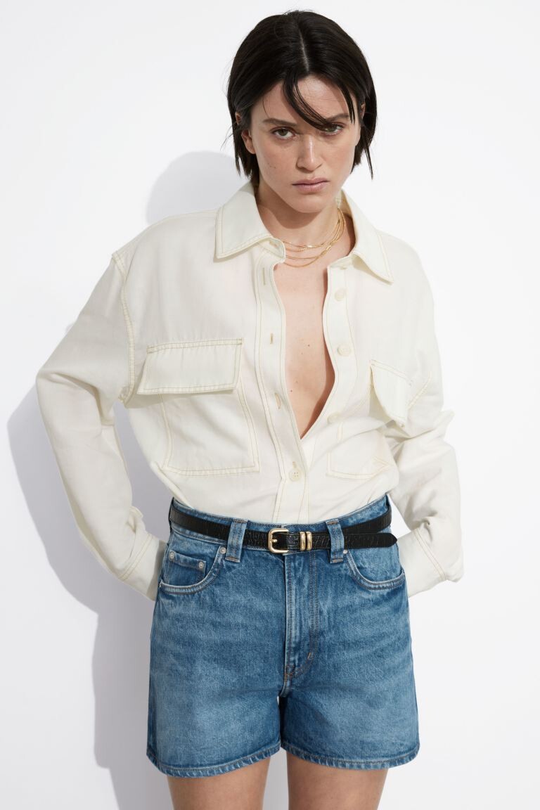 

Джинсовые шорты с 5 карманами и другие истории H&M, синий