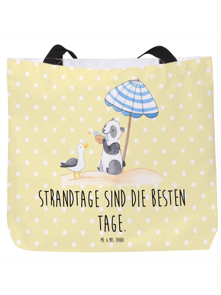 

Сумка-шоппер Mr & Mrs Panda Sommer Strandtage, пастельно-желтый