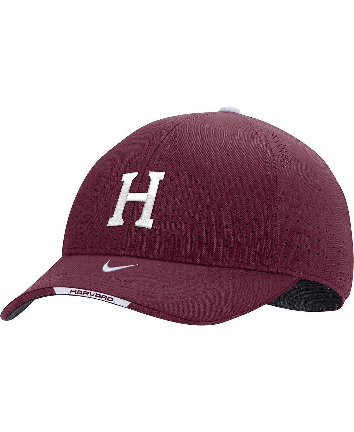 

Мужская малиновая шляпа Harvard Crimson 2022 Sideline Classic99 Swoosh Performance Flex Hat Nike
