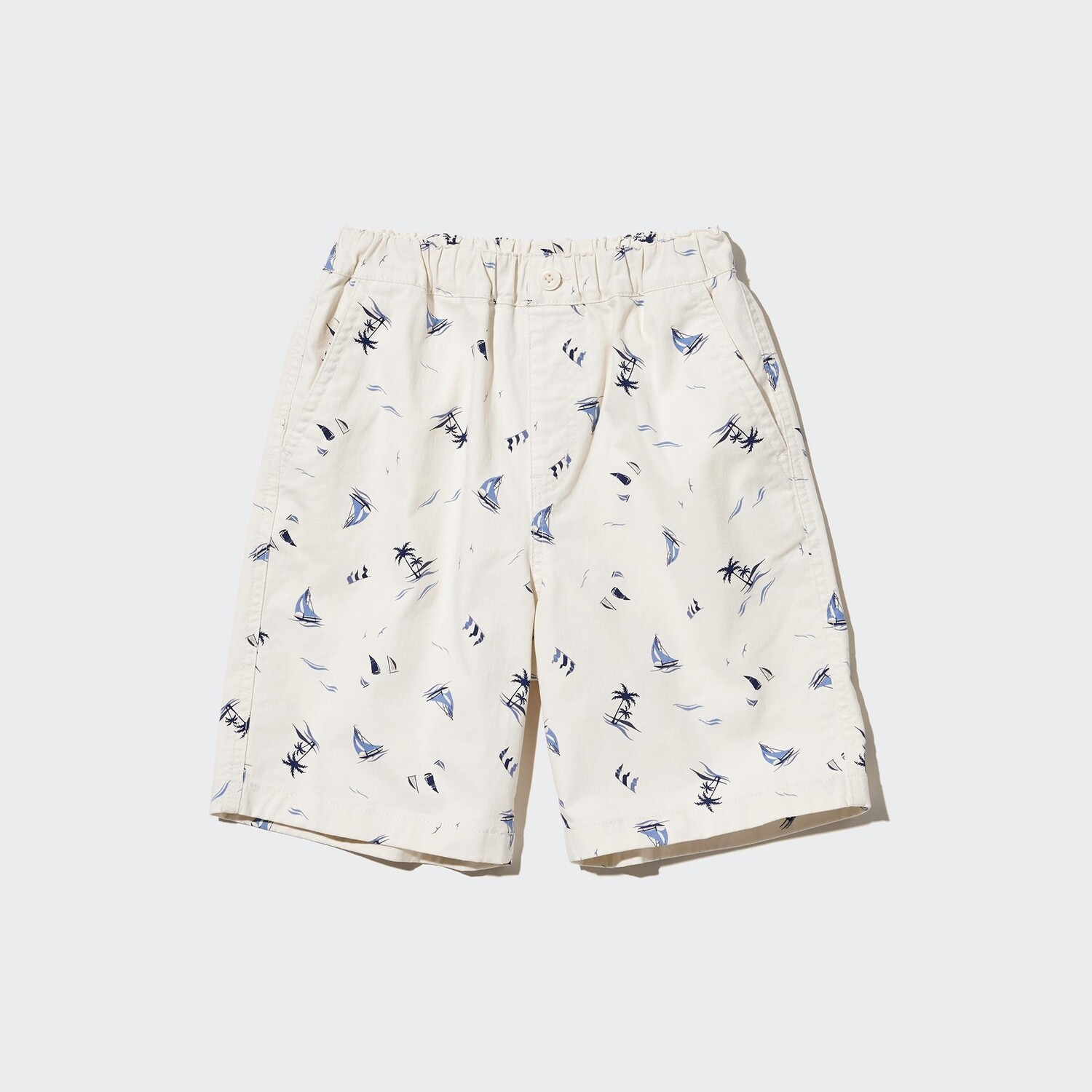 

ДЕТСКИЕ эластичные шорты Easy (с принтом) UNIQLO, молочный
