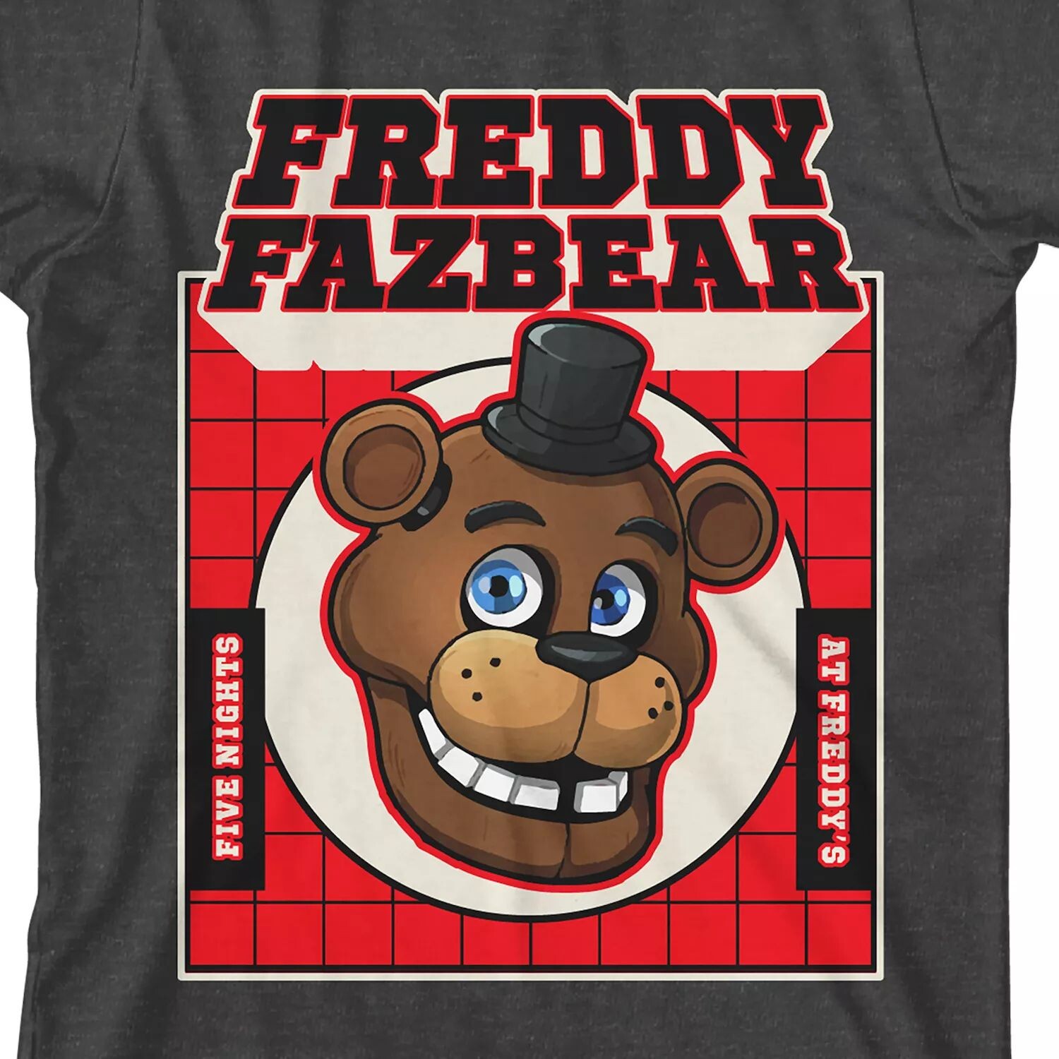 

Футболка Five Nights At Freddy's Fazbear Grid для мальчиков 8–20 лет с рисунком Licensed Character