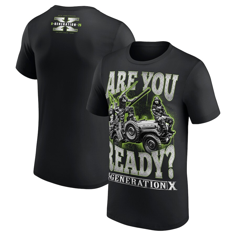 

Футболка с коротким рукавом WWE Authentic D Generation X, черный