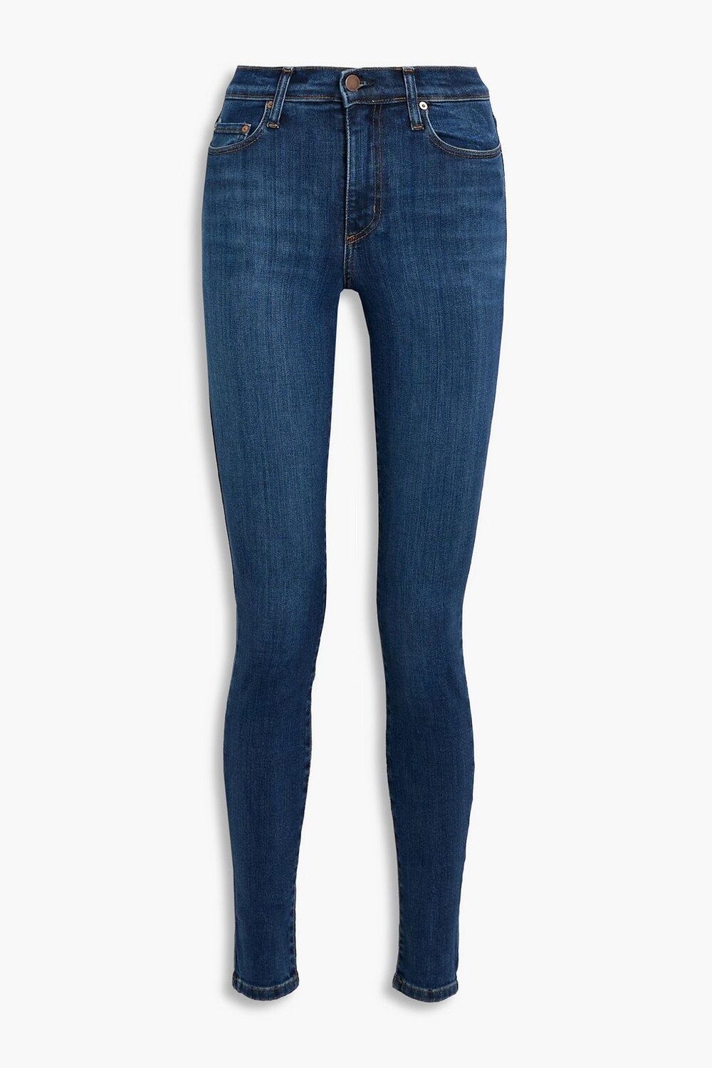 

Культовые джинсы скинни с высокой посадкой Nobody Denim, синий