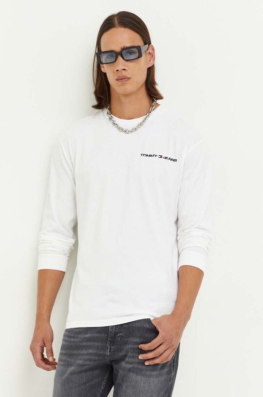 

Футболка с длинными рукавами, хлопок Tommy Jeans, белый