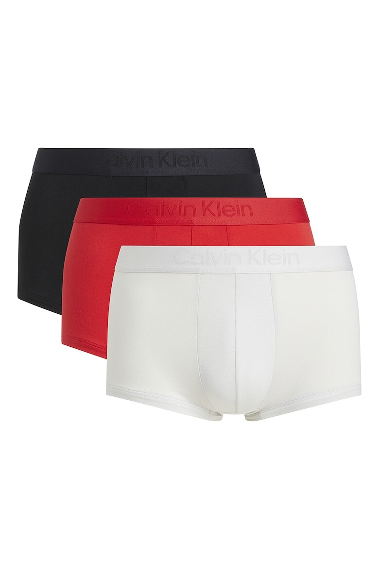 

Боксеры с логотипом на поясе - 3 пары Calvin Klein, красный