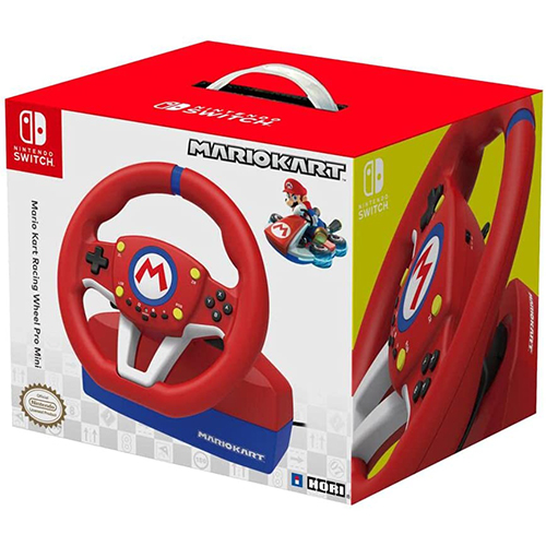 Hori Mario Kart Racing Wheel Pro Mini For Switch hori battle pad gamecube style controller mario edition for nintendo switch