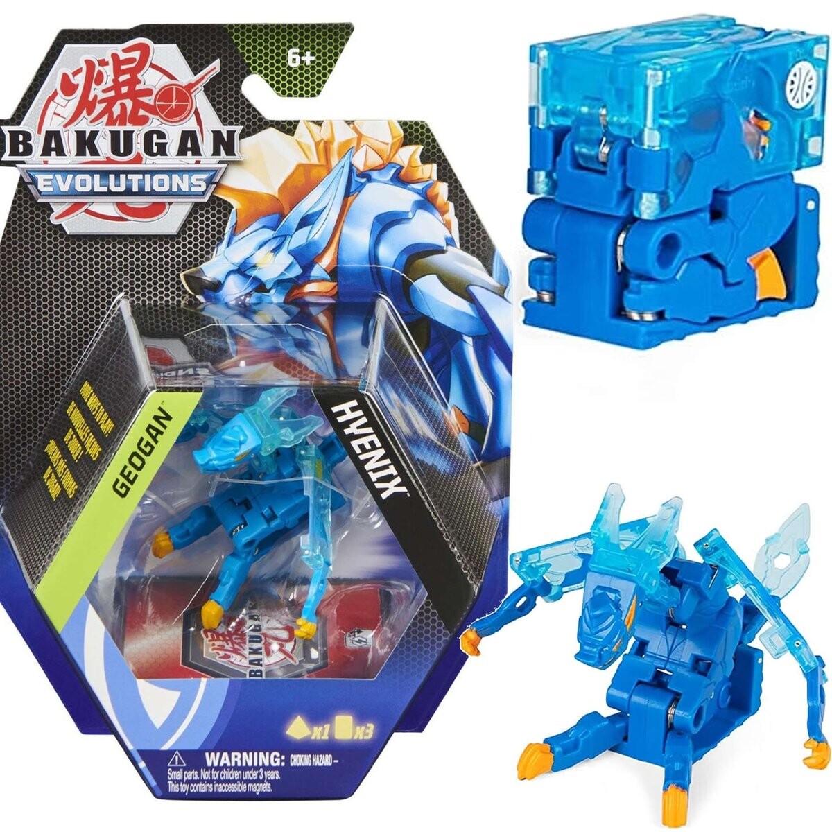 

Фигурка и карты Bakugan Evolutions Geogan Aquos Hyenix Spin Master