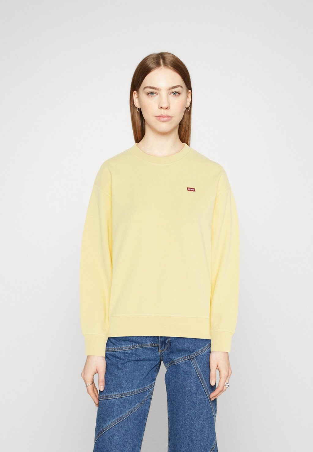 

Толстовка Levi's Standard Crew, пудровый желтый