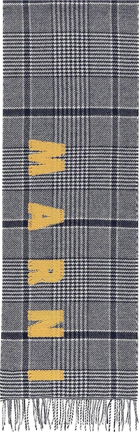 

Шарф Marni 'Blumarine', синий