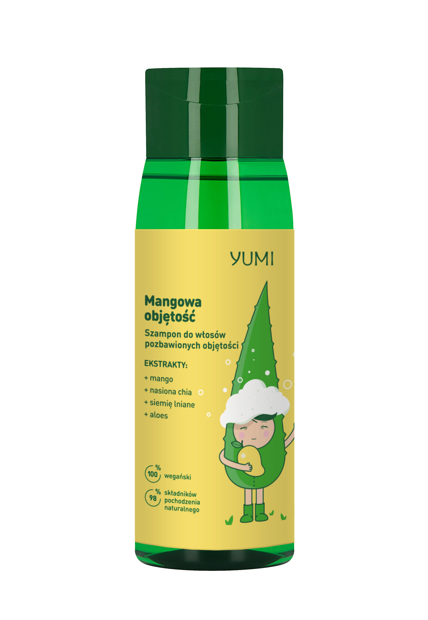 Шампунь для придания объема волосам Yumi, 300 мл шампунь для волос organictai шампунь для волос женский бессульфатный для объема увлажняющий манго