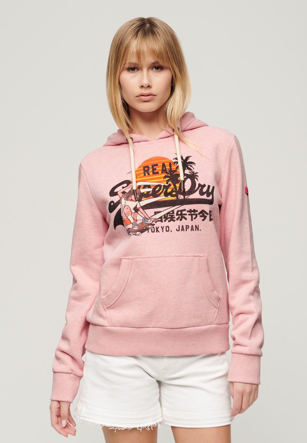 

Толстовка LA GRAPHIC Superdry, розовый