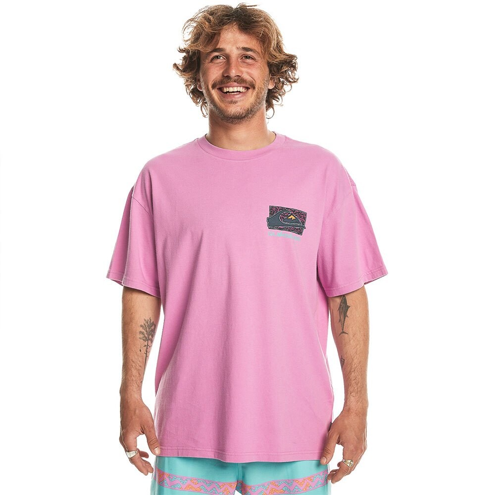 

Футболка с коротким рукавом Quiksilver Spin Cycles, розовый