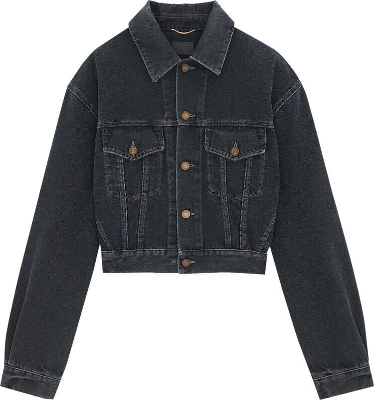 

Куртка Saint Laurent Neo 80s Denim 'Black', черный