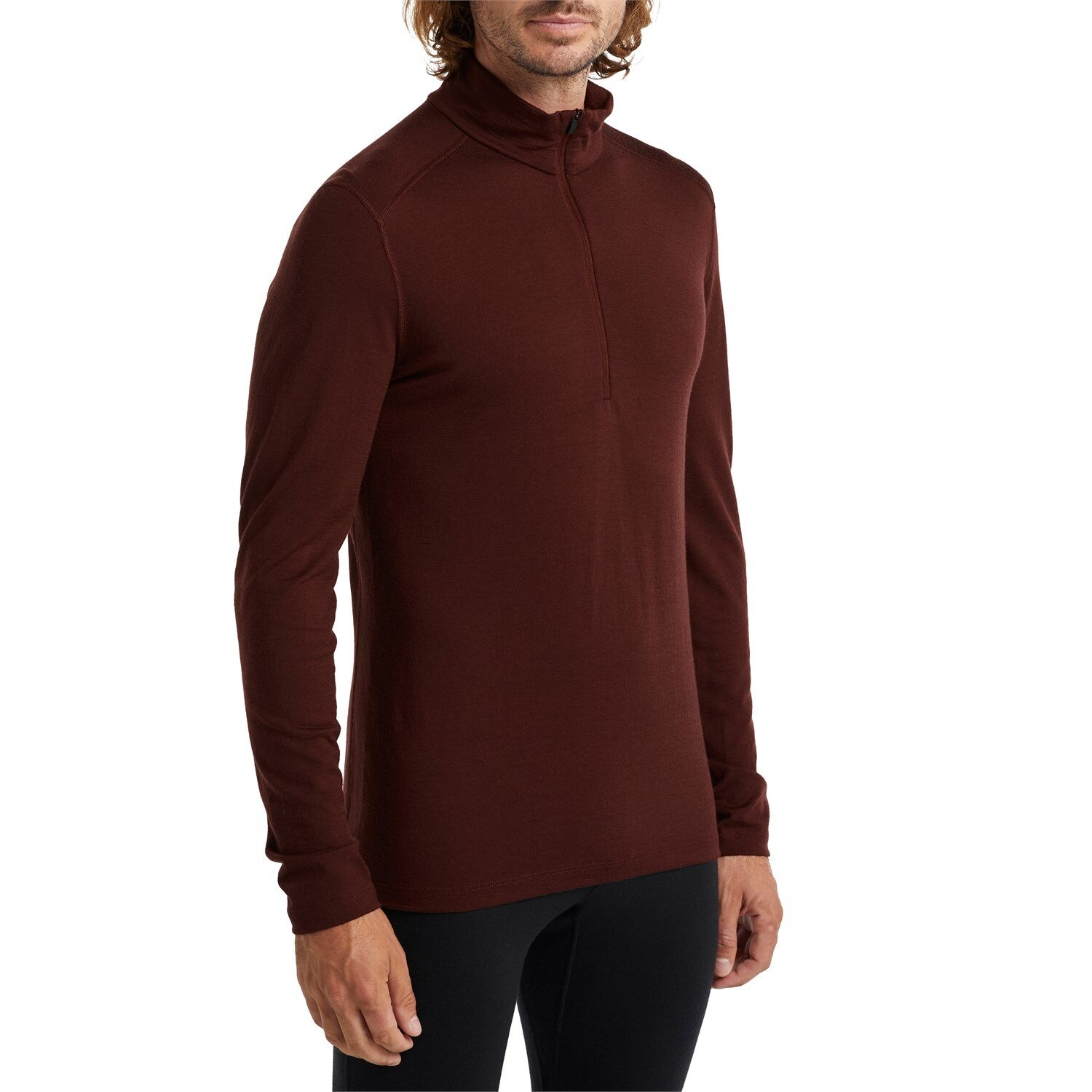 

Топ Icebreaker 200 Oasis Long Sleeve Half Zip, цвет Espresso