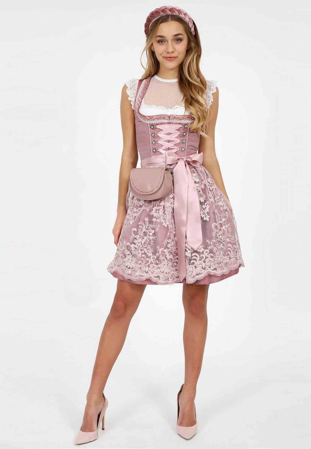 Широкая юбка BUNDLE SMILLA 50 CM Krüger Dirndl, цвет rosa