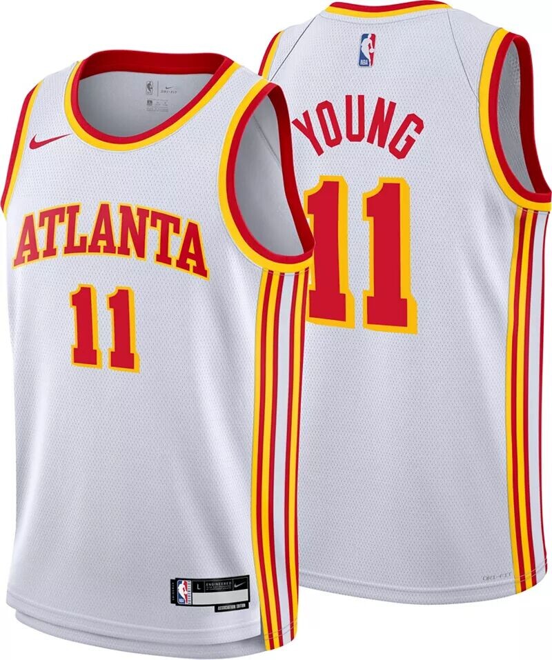 

Белая майка Nike Youth Atlanta Hawks Trae Young #11 Swingman