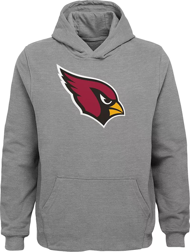 

Серая толстовка с основным логотипом команды Nfl Team Apparel Молодежная Arizona Cardinals