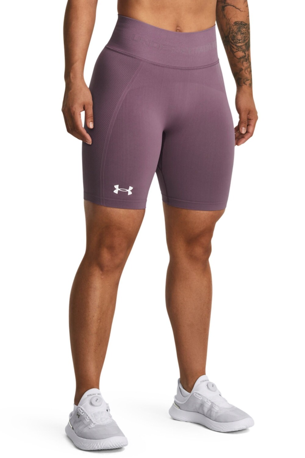 

Зеленые бесшовные тренировочные шорты Under Armour, фиолетовый