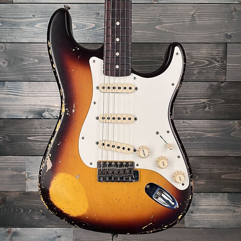 

Электрогитара Fender Custom Shop 1959 Stratocaster Heavy Relic - Faded/Aged Chocolate 3-Tone Sunburst