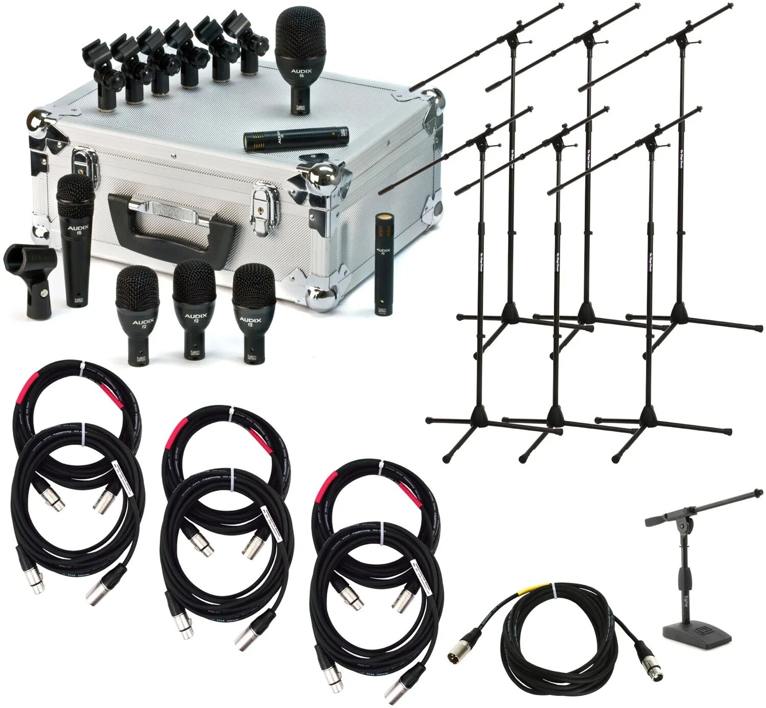 

Комплект барабанов Audix FP7 со стойками и кабелями
