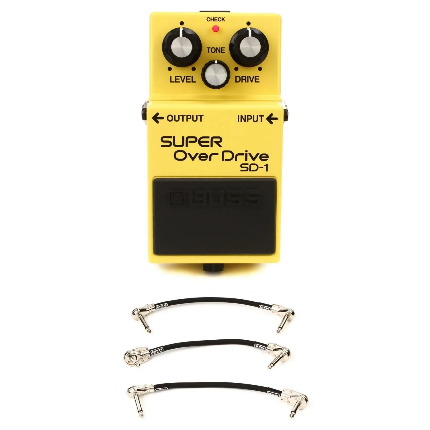

Педаль Super Overdrive Boss SD-1 с 3 соединительными кабелями
