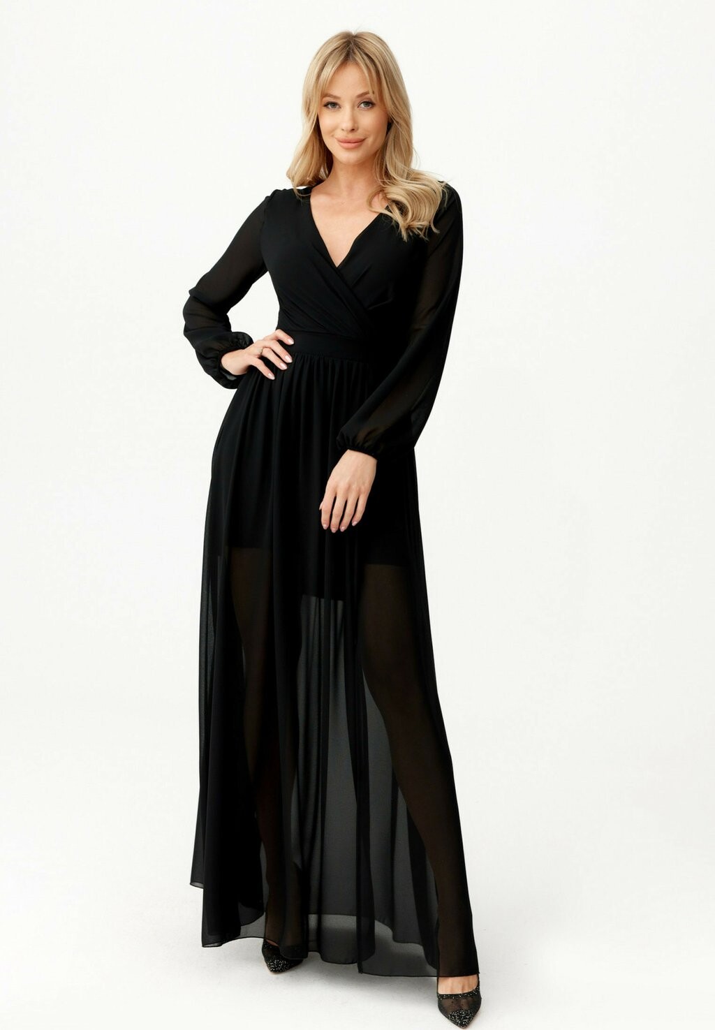 

Длинное платье Roco Fashion, черный