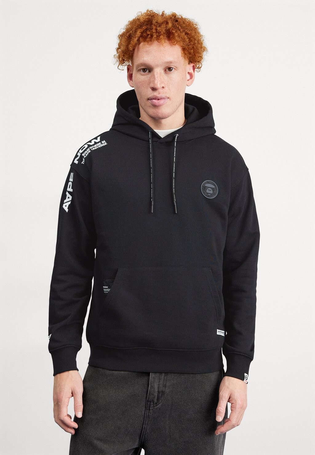 

Толстовка Now Hoodie AAPE By A Bathing Ape, черный