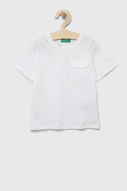 

Детская хлопковая футболка United Colors of Benetton, белый