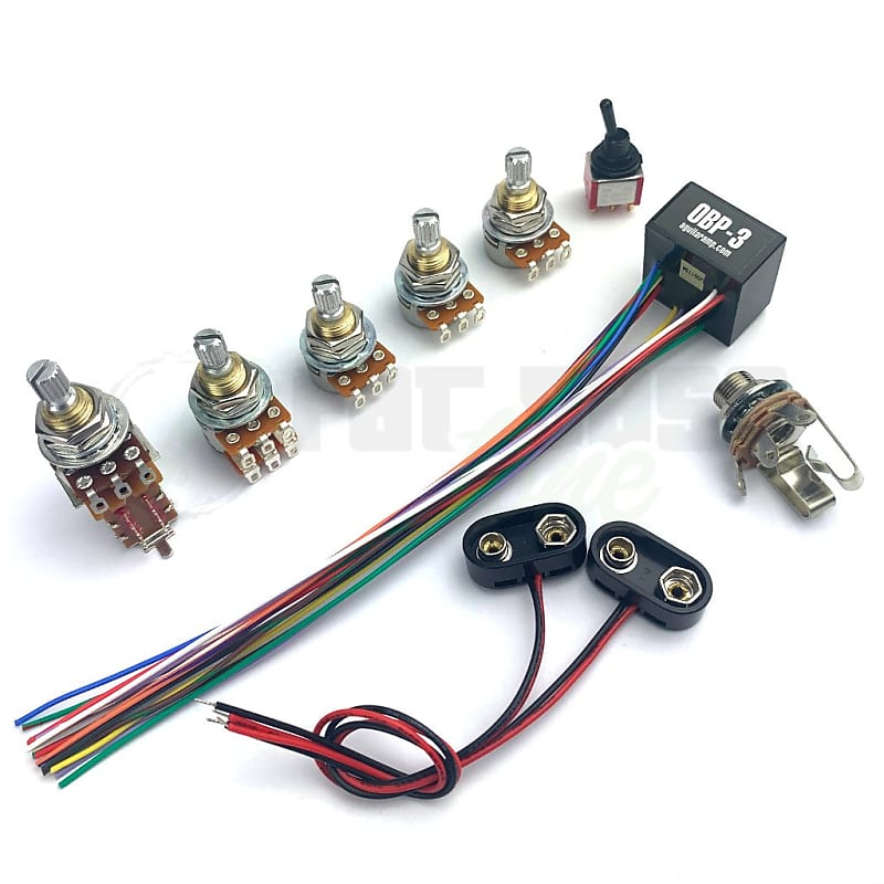 Басс гитара Aguilar OBP-3 Custom 3 Band Bass Preamp Kit for 2 Pickup - 5 Knob & 1 Switch Configuration