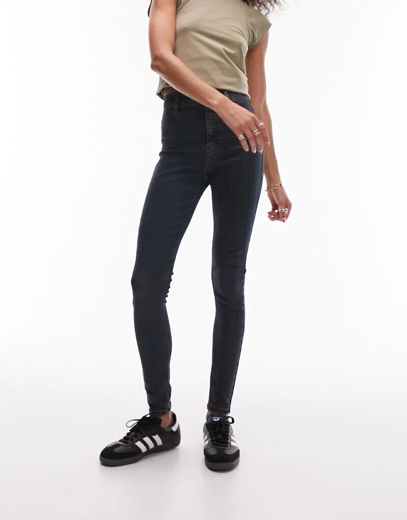 

Сине-черные джинсы Topshop Joni