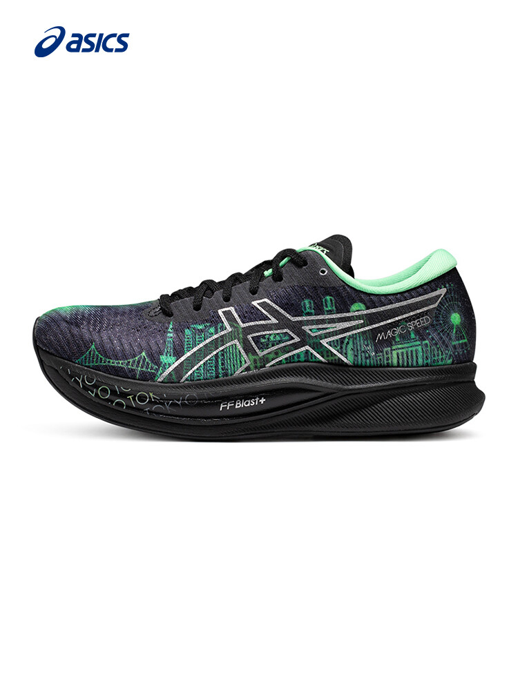 

Кроссовки Asics Magic Speed 2 с карбоновыми пластинами, черный / зеленый