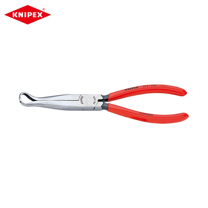 KNIPEX 200 мм плоскогубцы с острыми концами для слесаря (изогнутый на 45°) плоскогубцы с острыми плоскогубцами с диагональными плоскогубцами плоскогубцы для электрика 38 91 200 по индивидуальному заказу (срок поставки 4-8 недель)