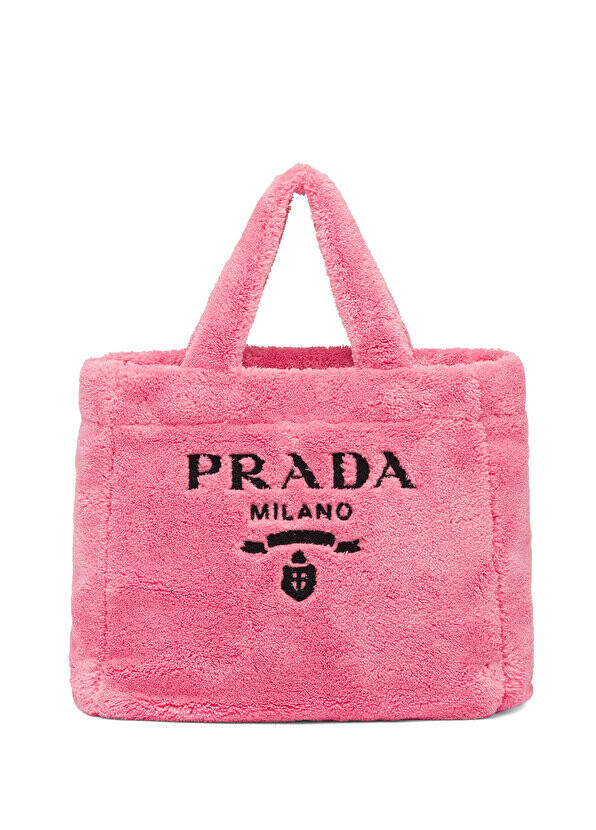 

Большая сумка из махровой ткани Prada