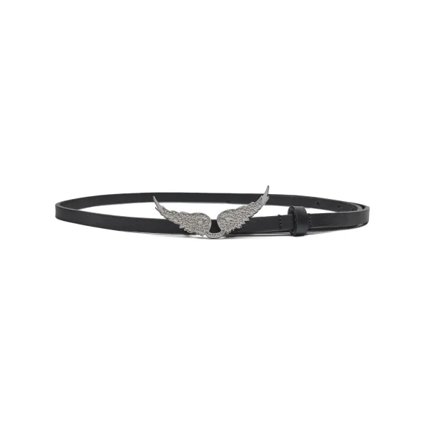 

Пасек кожаный Zadig&Voltaire, черный
