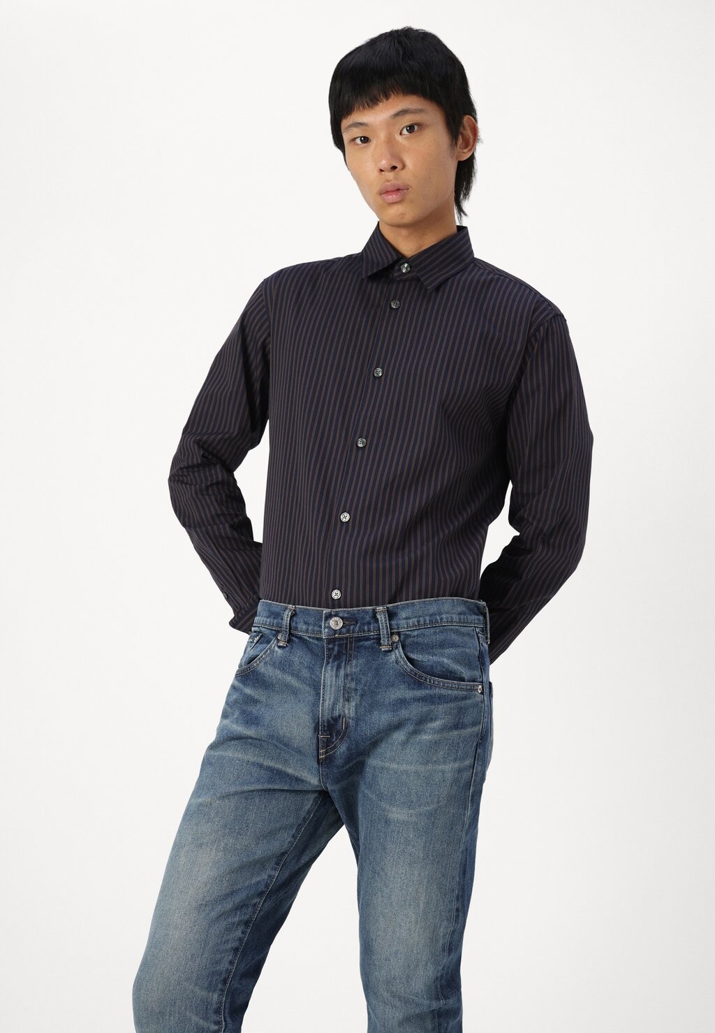 

Джинсы зауженного кроя SLIM TAPERED Edwin, синий деним
