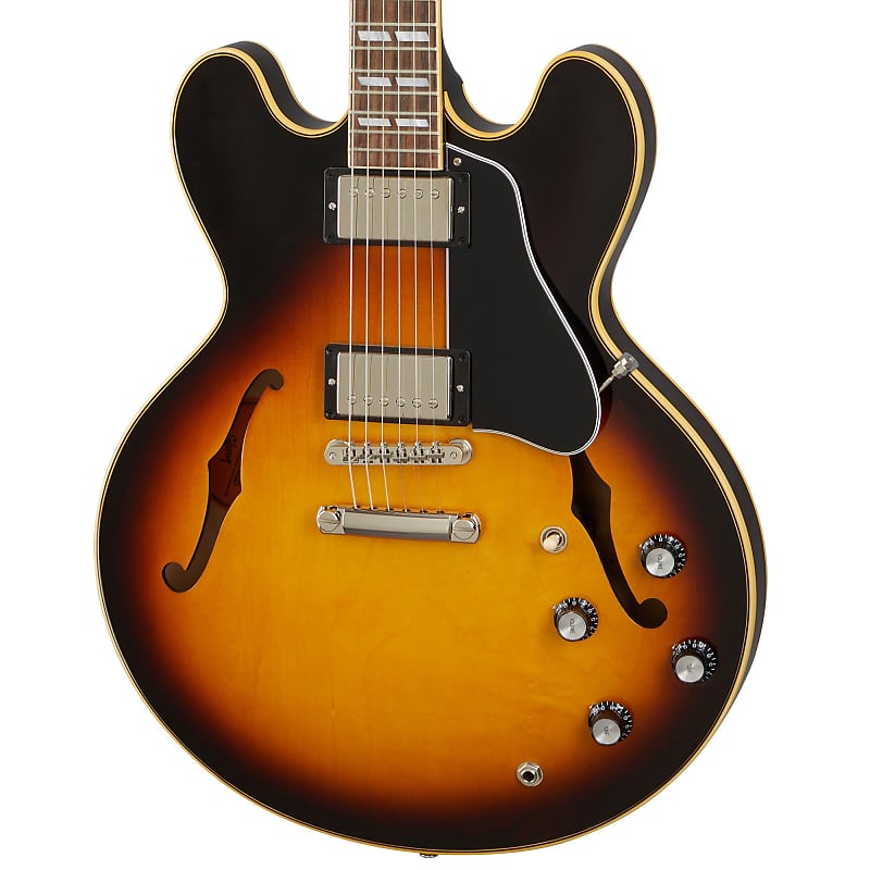 Электрогитара Gibson ES-345 Semi-Hollow Guitar w/ Hardshell Case - Vintage Burst