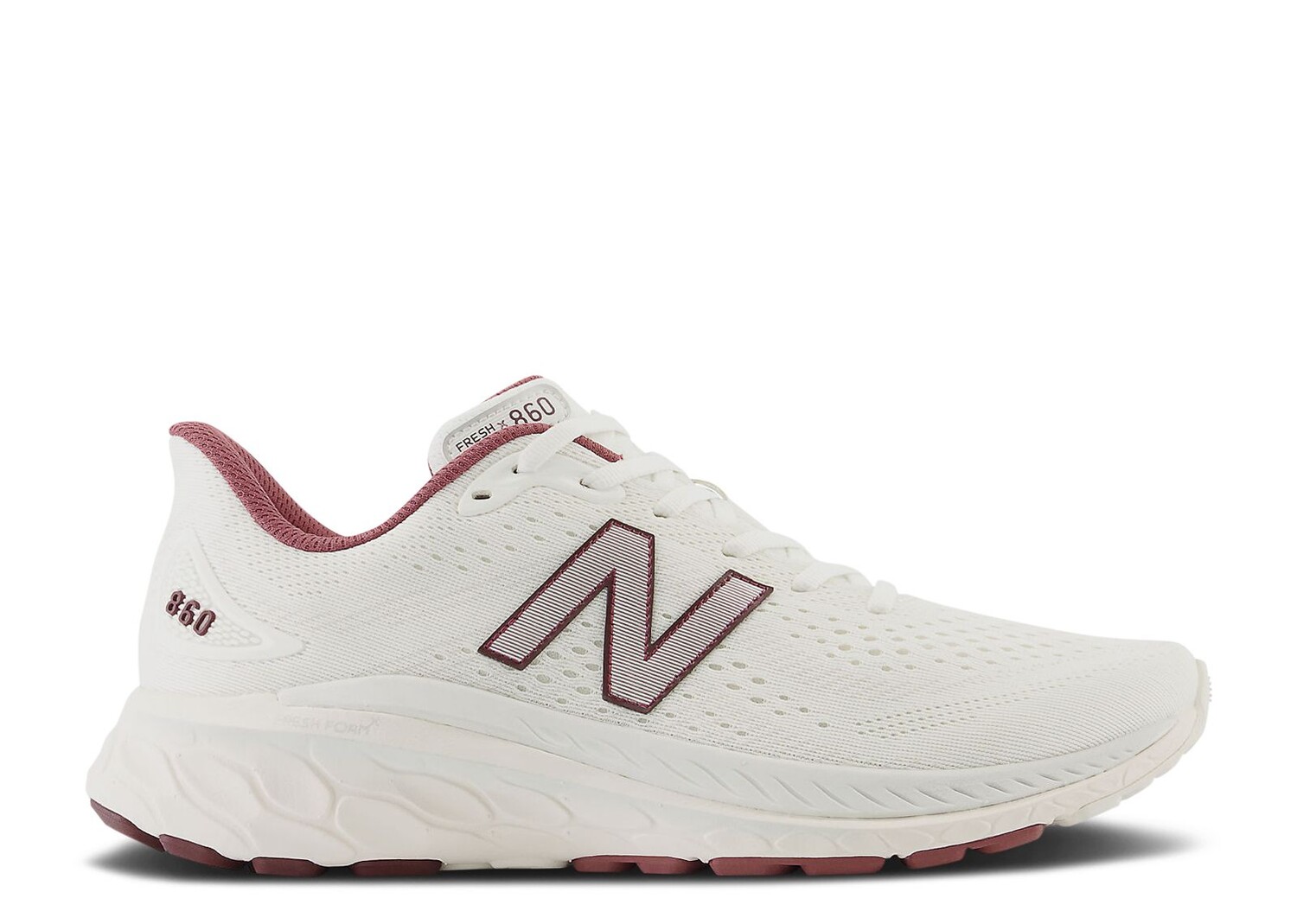 

Кроссовки New Balance Fresh Foam X 860V13 2E Wide 'Sea Salt Washed Burgundy', кремовый, Бежевый