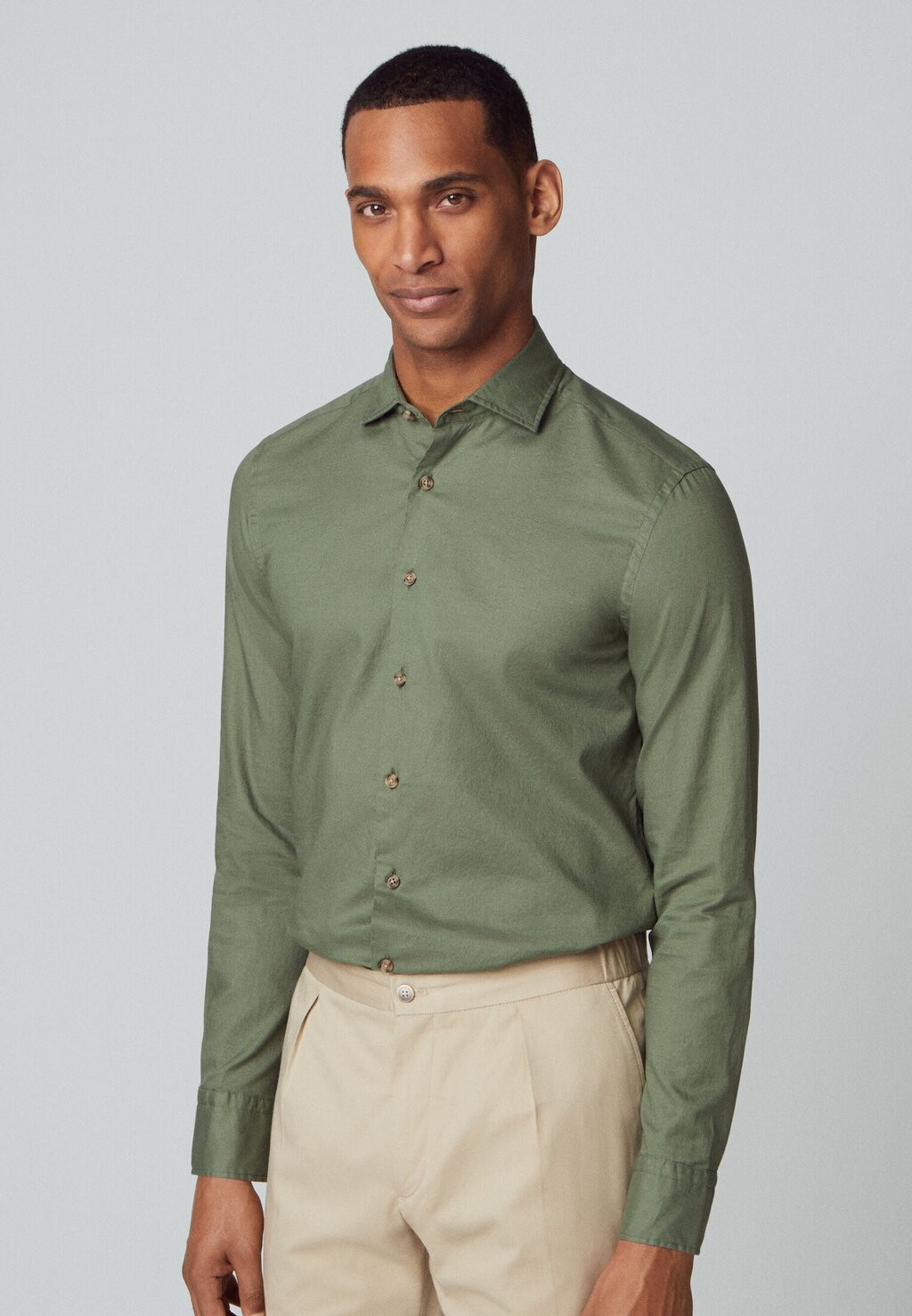 

Рубашка PIECE DYED SOFT Hackett London, цвет green