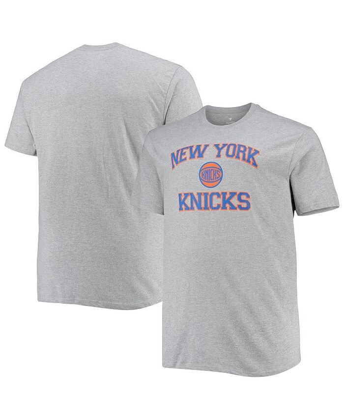 

Мужская серая футболка New York Knicks Big and Tall Heart & Футболка «Душа» Profile, серый