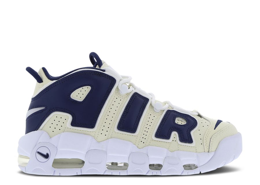 

Кроссовки Nike Wmns Air More Uptempo 'Coconut Milk Midnight Navy', кремовый