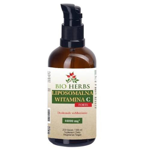 

Bio Herbs, Липосомальный витамин С Форте 44000 мг, 200 доз, иммунитет, 100 мл