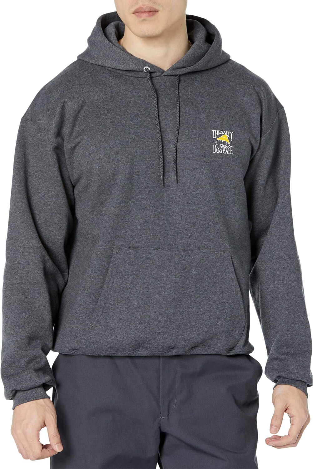 

Толстовка Hanes с капюшоном Salty Dog, цвет Charcoal Heather